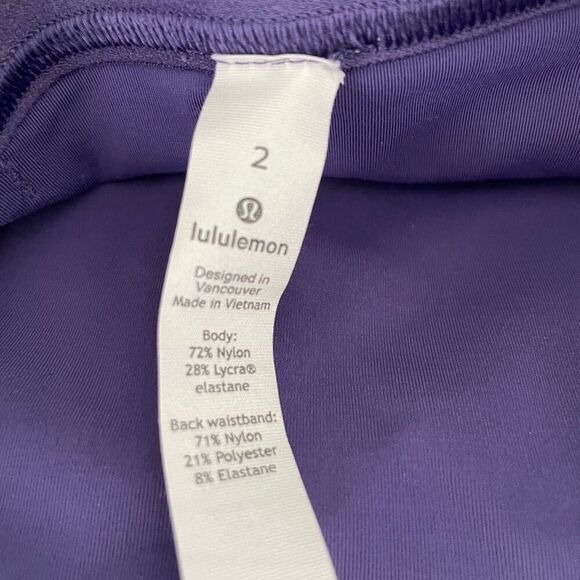 Lululemon Rogue Renegade Super High Rise Tight 25" Midnight Orchid Size 2 - Picture 5 of 6